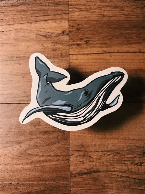 Whale Sticker | Etsy