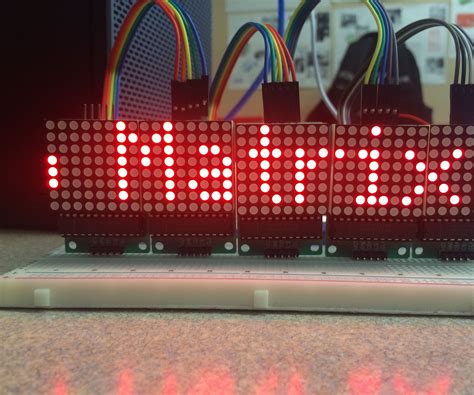 Scrolling Text on a 8x8 LED Matrix Using an Arduino UNO : 5 Steps (with Pictures) - Instructables