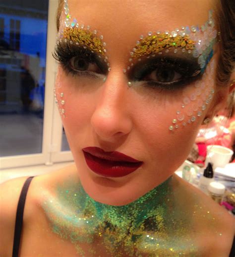 Mermaid Inspired Glitter Makeup