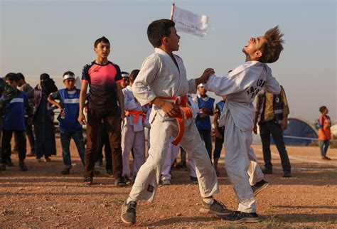 Syrian children hold 'Tent Olympics' of the... | Rudaw.net