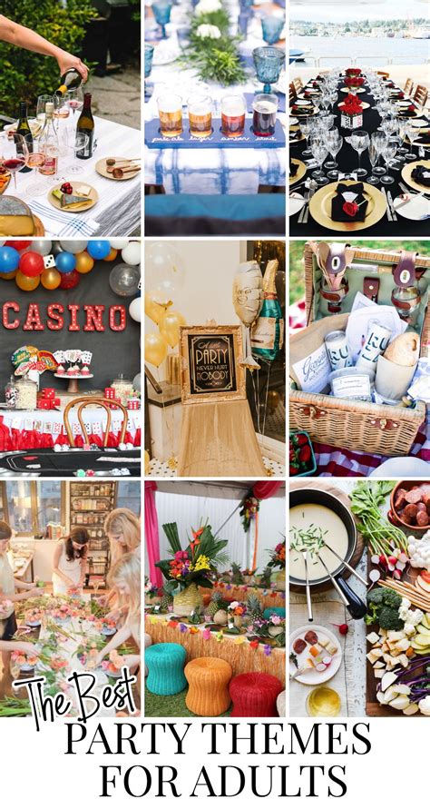 Best Party Themes for Adults (Tons of Theme Ideas) | Pizzazzerie