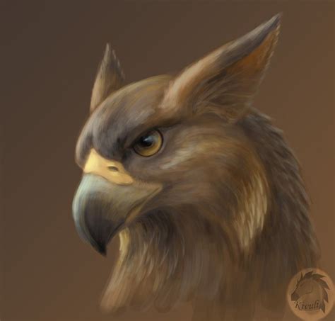 Gryphon portrait by Kivuli.deviantart.com on @deviantART Fantasy Dragon, Dragon Art, Fantasy ...