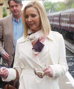 Lisa Kudrow Feel Good White Trench Coat - The Movie Fashion