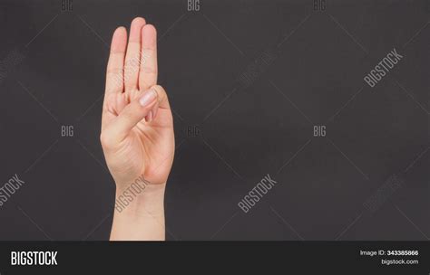 Hand Sign 3 Fingers Image & Photo (Free Trial) | Bigstock