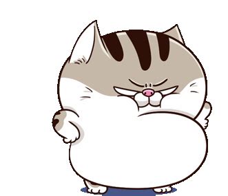 Ami Fat Cat Sticker - Ami Fat Cat Hmpf - Discover & Share GIFs