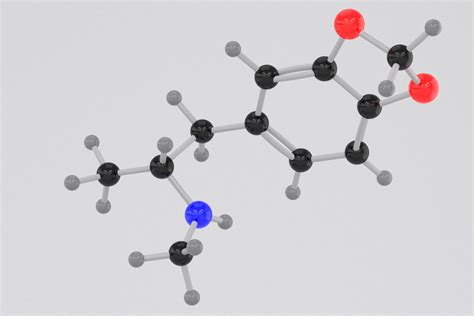 Drug MDMA Ecstasy Molly Molecule 3D model | CGTrader