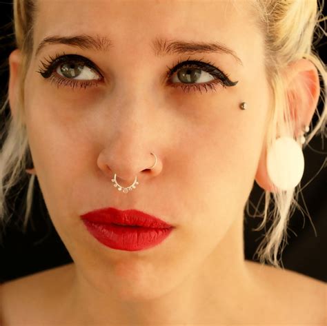 Septum Jewelry Gold Septum Ring Unique Septum Ring Gold - Etsy Israel