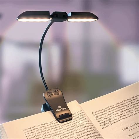 Vekkia 14 LED Rechargeable Book-Light for Reading at Night in Bed, Warm ...