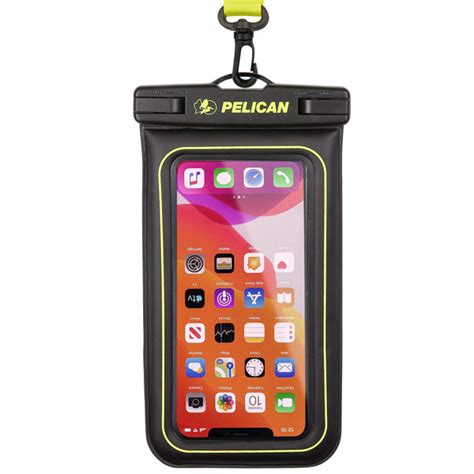 Marine Waterproof Floating Pouch - Black Lime – Pelican Phone Cases