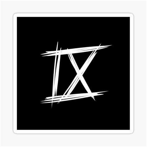 "Roman Numeral: IX" Sticker for Sale by 9ivii | Redbubble