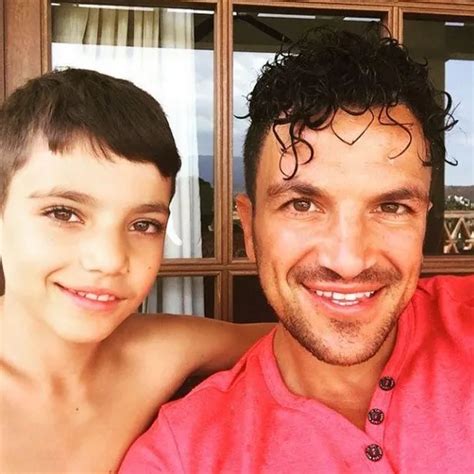 Peter Andre shares selfie with mini-me Junior, after treating fans to hilarious throwback - OK ...