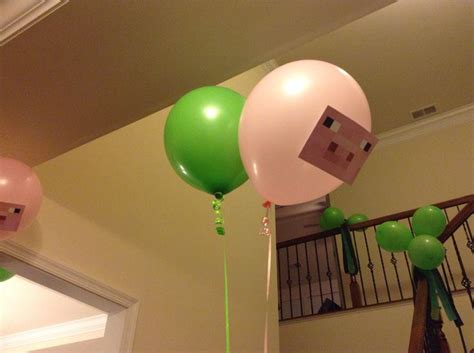 Minecraft balloons | Minecraft balloons, Minecraft party, Balloons