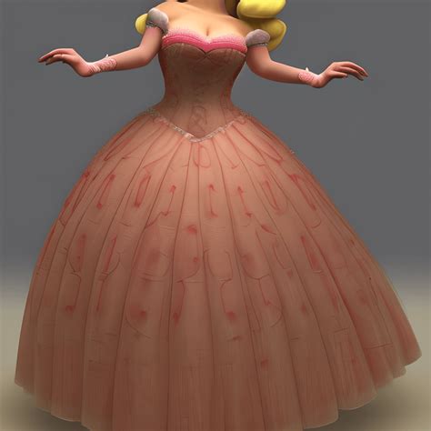 Princess Peach Hyper Realistic Graphic · Creative Fabrica