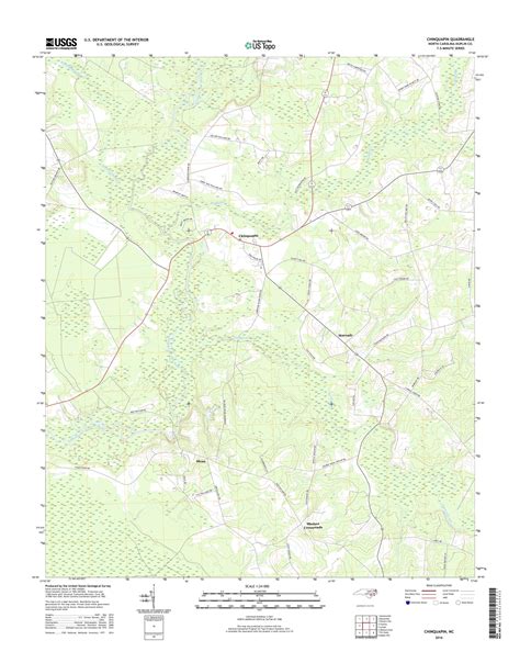 MyTopo Chinquapin, North Carolina USGS Quad Topo Map