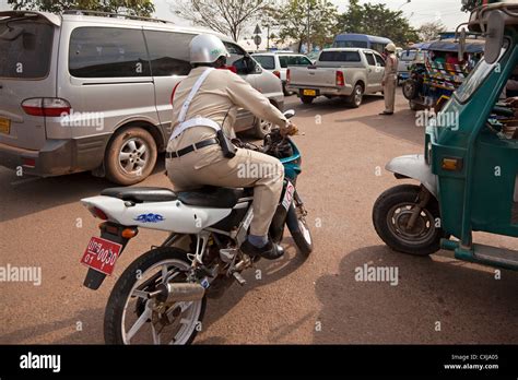 Police, Vientiane, Laos Stock Photo - Alamy