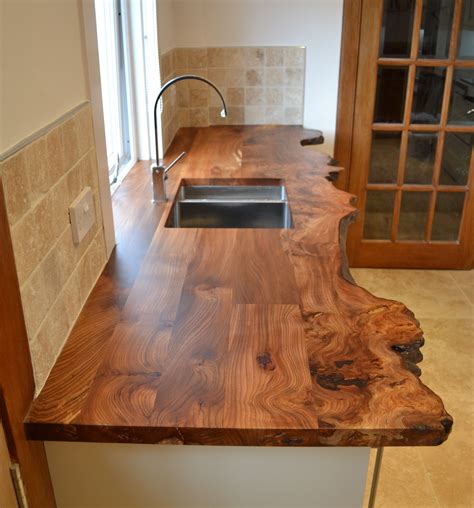 kitchen worktop Live Edge Countertop, Wood Countertops, Rustic Kitchen, New Kitchen, Kitchen ...