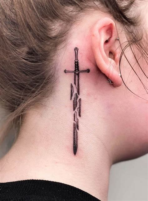 Aggregate 77+ sword tattoo behind ear - in.coedo.com.vn