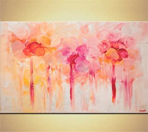 Abstract art by Osnat Tzadok Modern Landscape Painting, Abstract Floral Paintings, Hand Painted ...