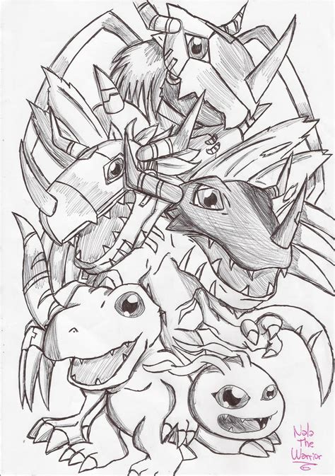 Koromon Evolution Line by NalaTheWarrior on DeviantArt