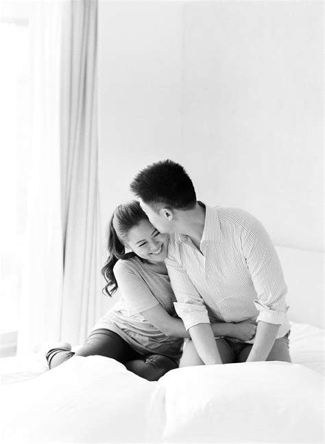 Casual Engagement, Indoor Prewedding, KC Chan Photography, Film Photography, Bedroom Ideas, Cozy ...