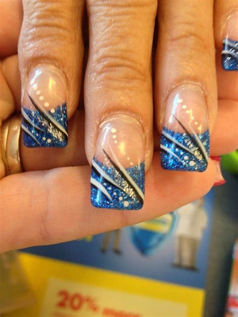 Sequin Nail Art | Nail art, French tip nail art, Glitter nail art