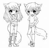 Coloring Pages Of Anime Wolves  Home sketch template