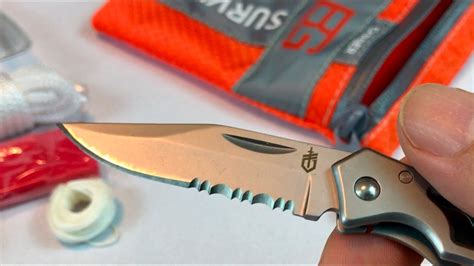 Gerber Bear Grylls 8-Piece Basic Survival Kit unboxing