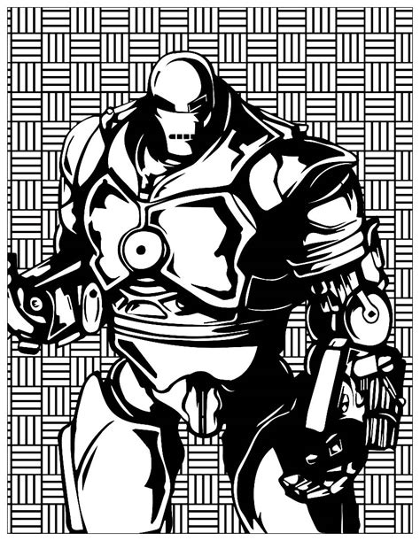 Marvel villains Iron Monger - Books Adult Coloring Pages