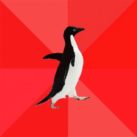 Socially Awesome Penguin Blank Meme Template - Imgflip