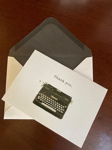 Punch Studio Decorative Note Cards With Envelopes 3 12 x 5 Typewriter Pack Of 12 Cards - Office ...