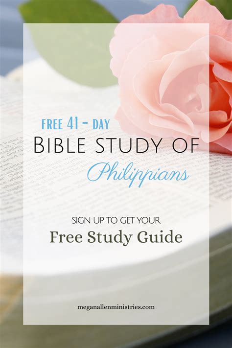 Bible Study of Philippians - Rejoice Always (Free Printable Study Guide) - Megan Allen Ministries