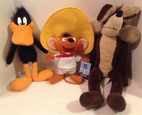 Looney Tunes Six Flags Plush - Daffy Duck - Speedy Gonzales - Wile E. Coyote | #1831067062