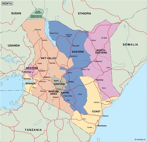 kenya political map. Vector Eps maps. Eps Illustrator Map | Vector ...