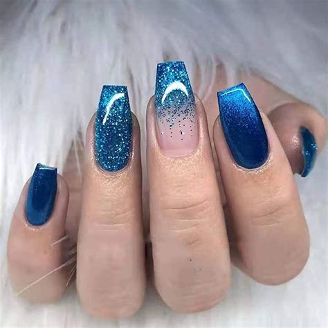 Nail the Hottest Trend with Nude Blue Ombre Nails - Get Inspired Now!