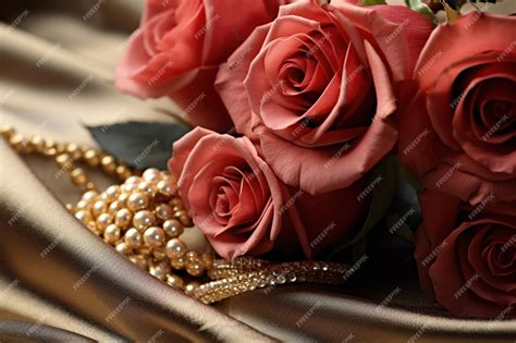 Premium AI Image | Luxury Roses Background with Copy Space