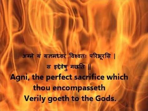 Full Agni Suktam Rig Veda Book 1 Hymn 1 Devanagari Sanskrit English translations.wmv | Agni ...