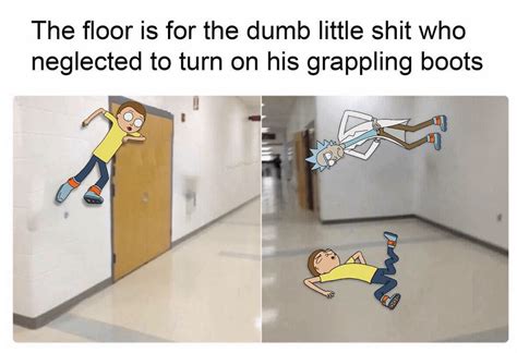 The only worthwhile "floor is lava" meme : rickandmorty