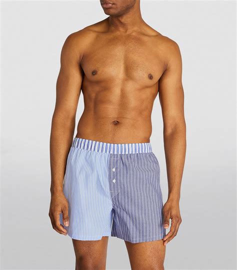 Mens Paul Smith blue Striped Boxer Shorts | Harrods UK