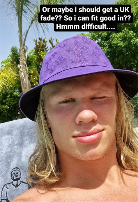 Manchester City Star Erling Haaland Considers Major Hair Transformation In Hilarious Instagram ...