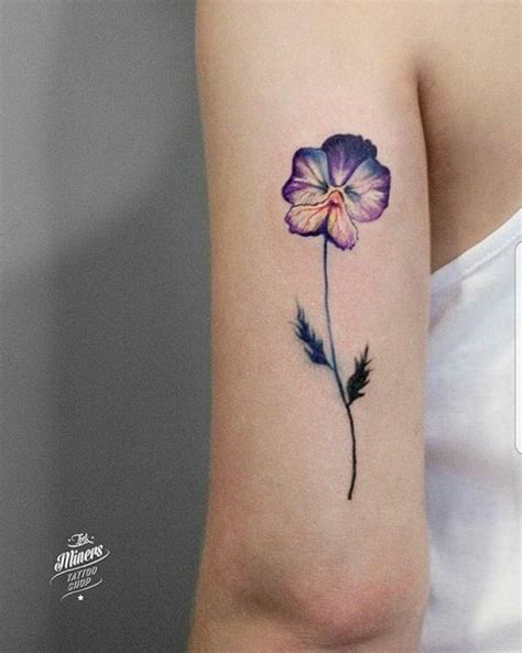 Violet- flower of February | Violet flower tattoos, Violet tattoo, Flower tattoo meanings