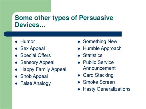 PPT - Persuasive Devices (aka Propaganda) PowerPoint Presentation, free ...