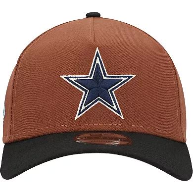 Men's New Era Brown/Black Dallas Cowboys Harvest A-Frame 9FORTY Adjustable Hat