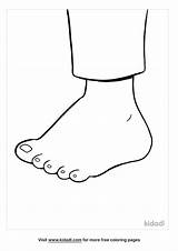 Foot Coloring Page sketch template