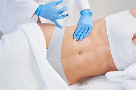 Picture of lipolysis treatment on different parts of woman body 15883689 Stock Photo at Vecteezy