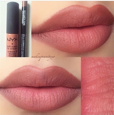 NYX Lip liner- earth tone Matte lip cream- Stockholm | Nyx cosmetics, Matte lip cream, Beauty makeup