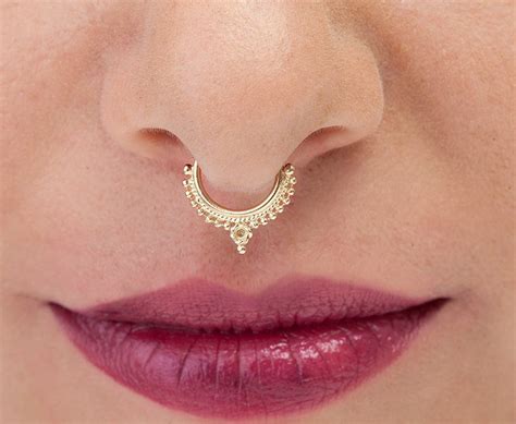 Indian Septum Ring Indian Nose Jewelry Septum Gold Septum - Etsy