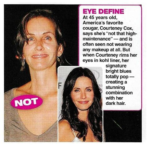 Cox, Courteney / Eye Define | 2 Magazine Photos with Caption | January 2010