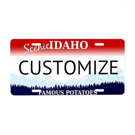 Idaho Custom Aluminum License Plate by Stargazer - CafePress