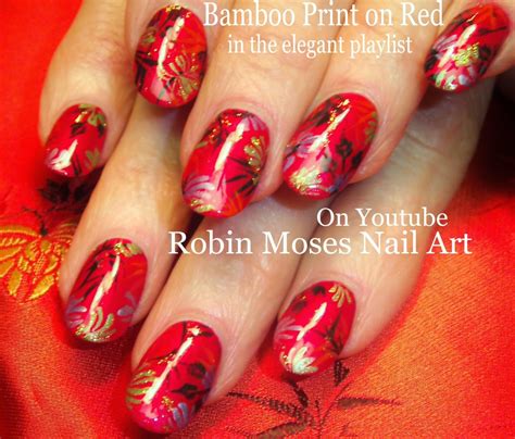 Nail Art by Robin Moses: "nail art design" "red nail art" "elegant nail art" "oriental pattern ...
