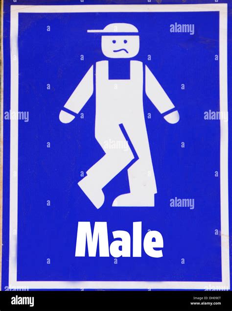 A funny Male toilet sign Stock Photo: 62087728 - Alamy